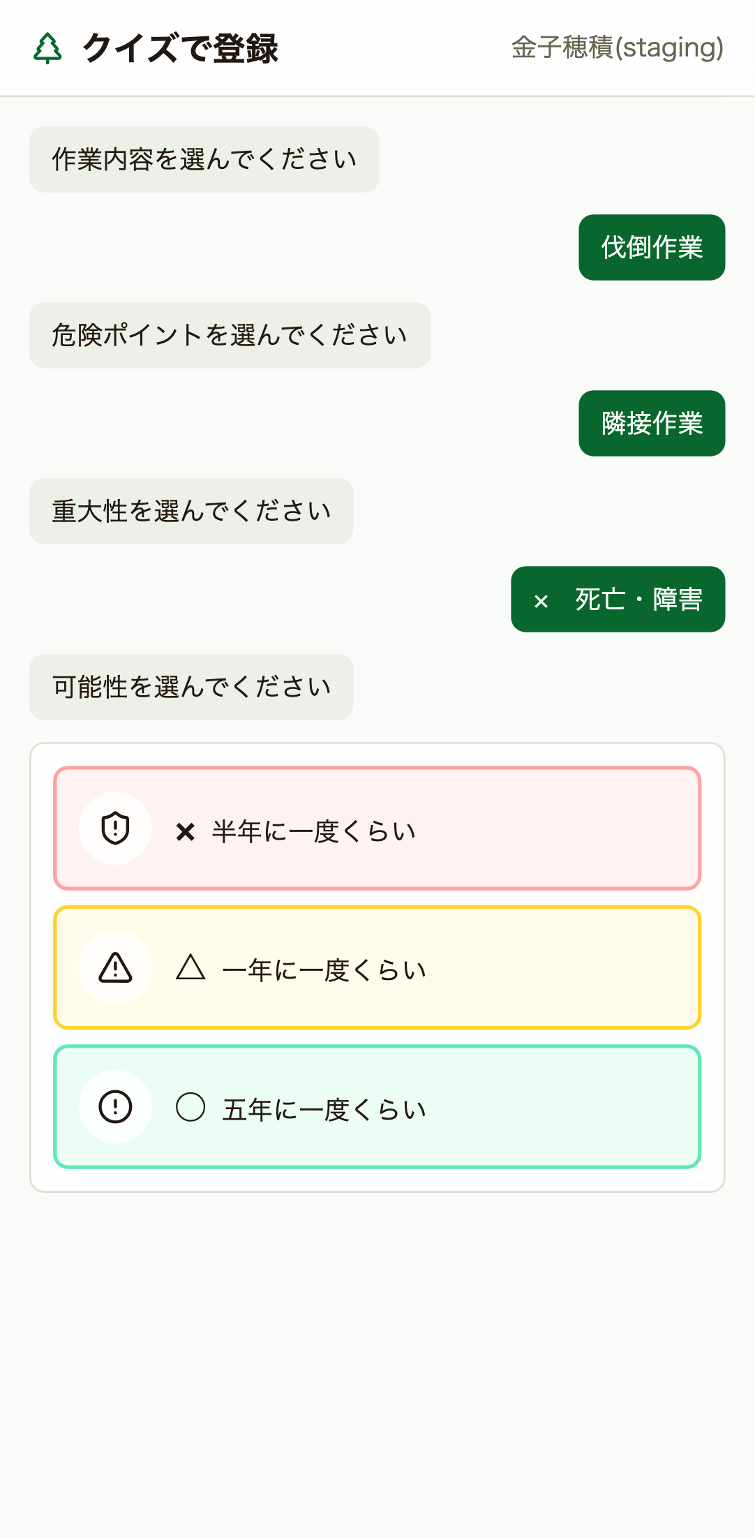可能性選択